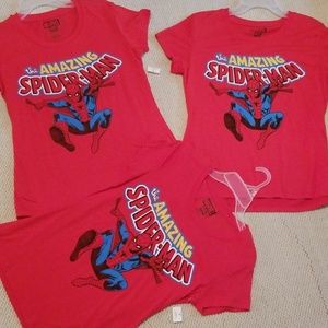 Ladies 'Amazing Spiderman' T Shirt Sizes M, L & XL